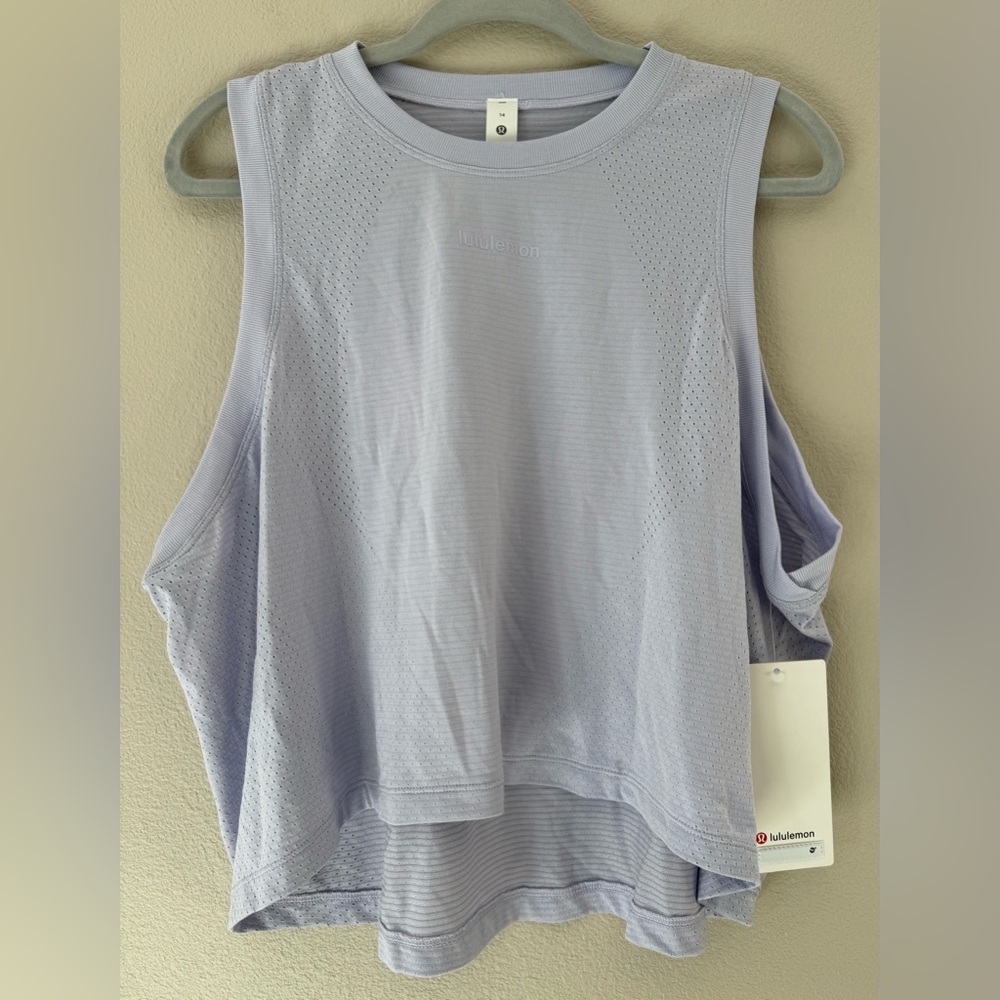 NEW - lululemon - Swiftly High-Low Cropped Tank - LAVENDER FROST
